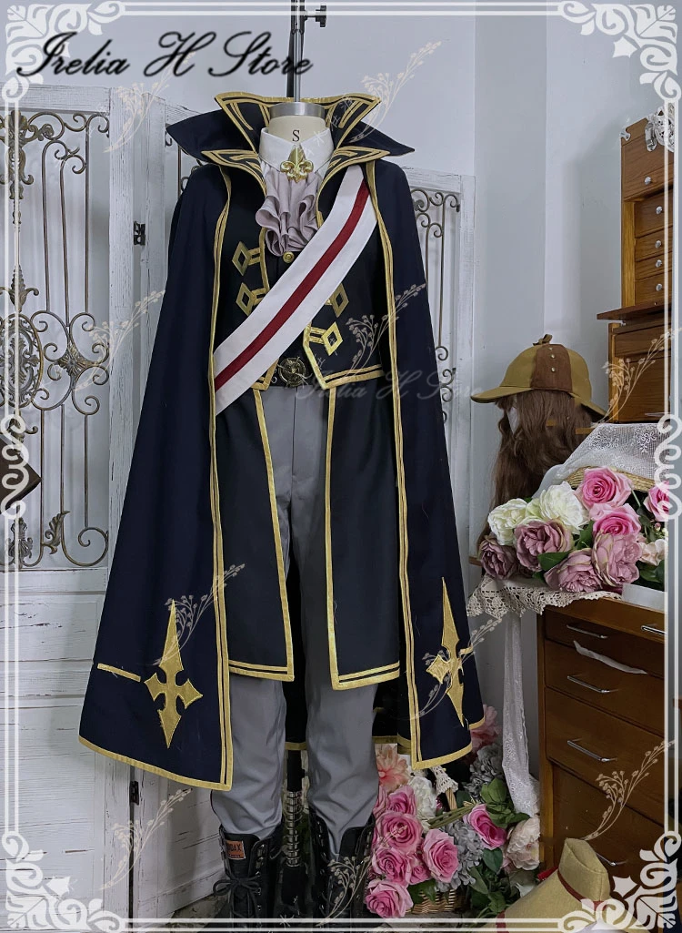 

Irelia H Store Custom size Gyakuten Saiban Barok van Zieks Cosplay Costume for man long trench