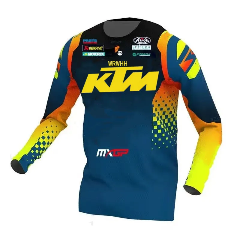 Cycling Jersey Wrwhh Ktm Downhill Jersey Mountain Bike Motorcycle Crossmax Clothing MTB Jersey Ciclismo Mountain Bike T-Shirt