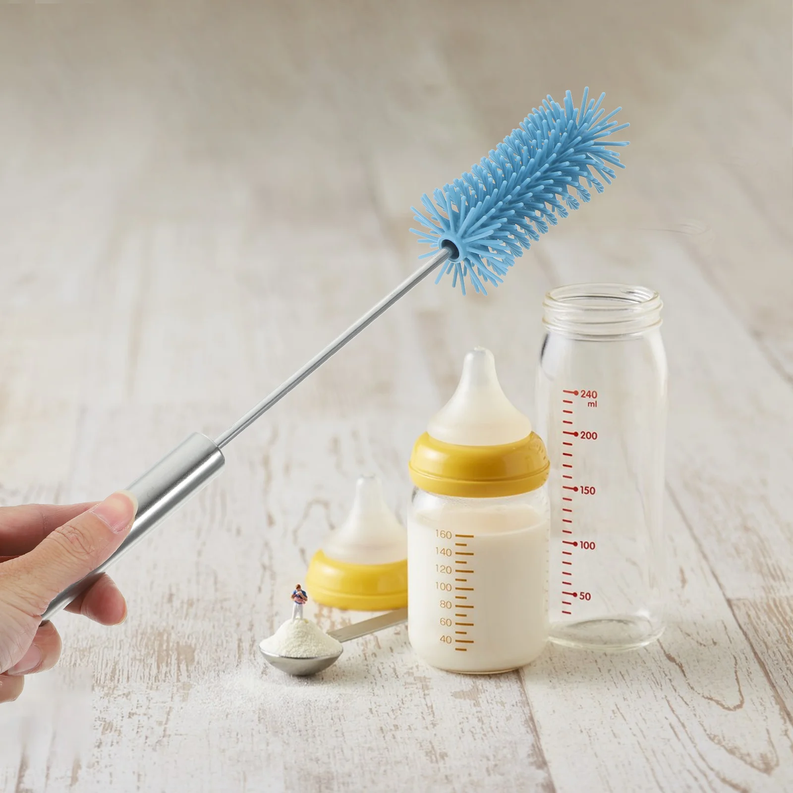 

Bottle Brush Water Bottle Cleaning Brush Long Handle Baby Bottle Brush Cleaner Cup Brush