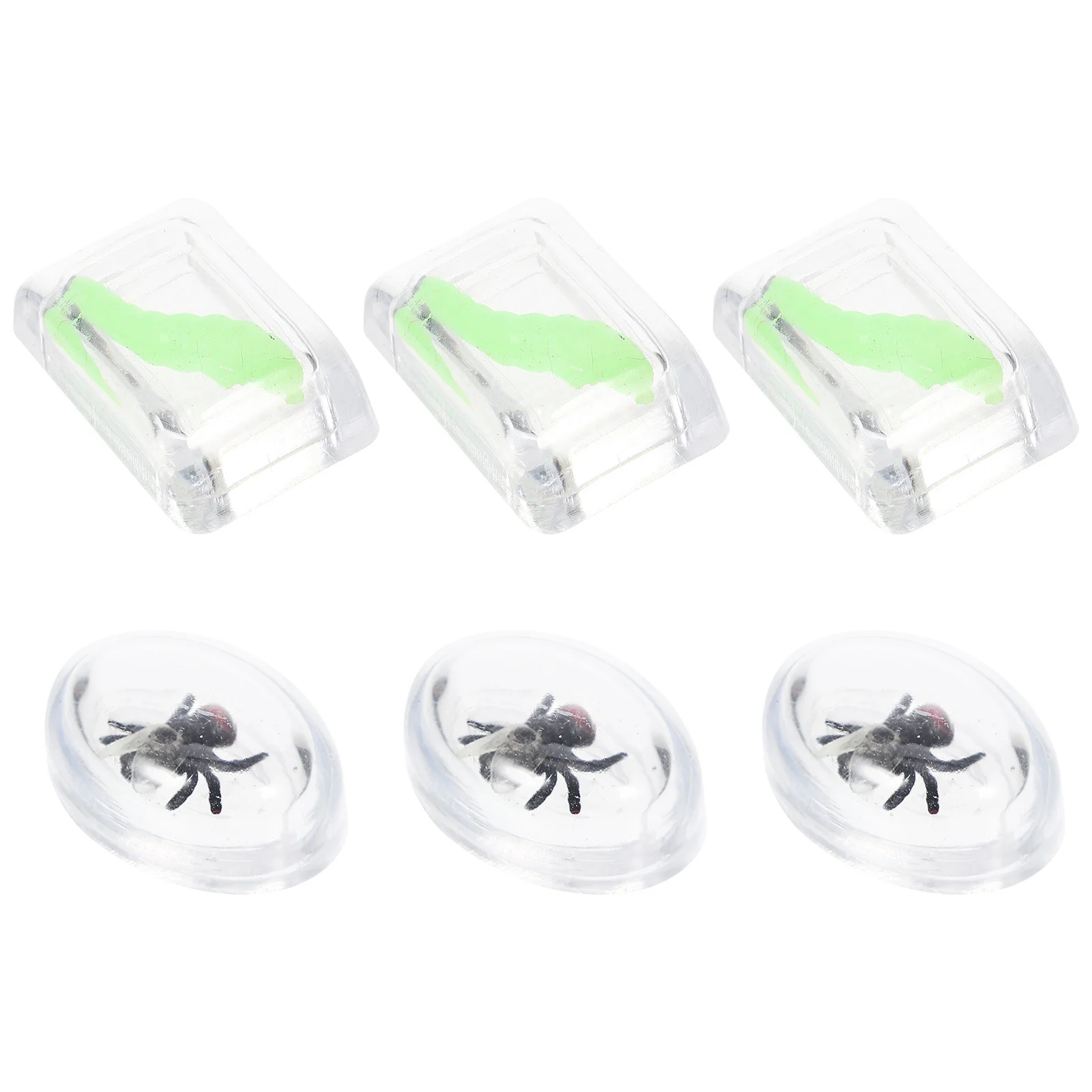 6 pezzi realistici cubetti di ghiaccio finti con simulazione di insetti per scherzi di feste divertenti riutilizzabili oggetti di scena spaventosi scherzi giocattoli di ghiaccio con