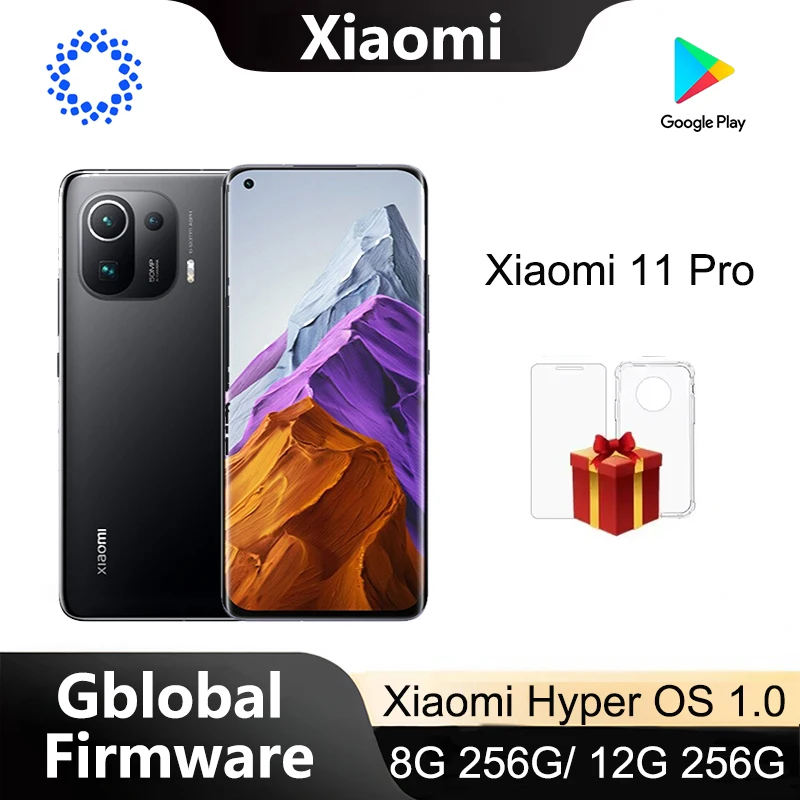 Xiaomi 11 Pro 5G Version Smartphone Grey 12G 256G Global Firmware Snapdragon888 6.81inch 67W 50MP Celular used phones no charger