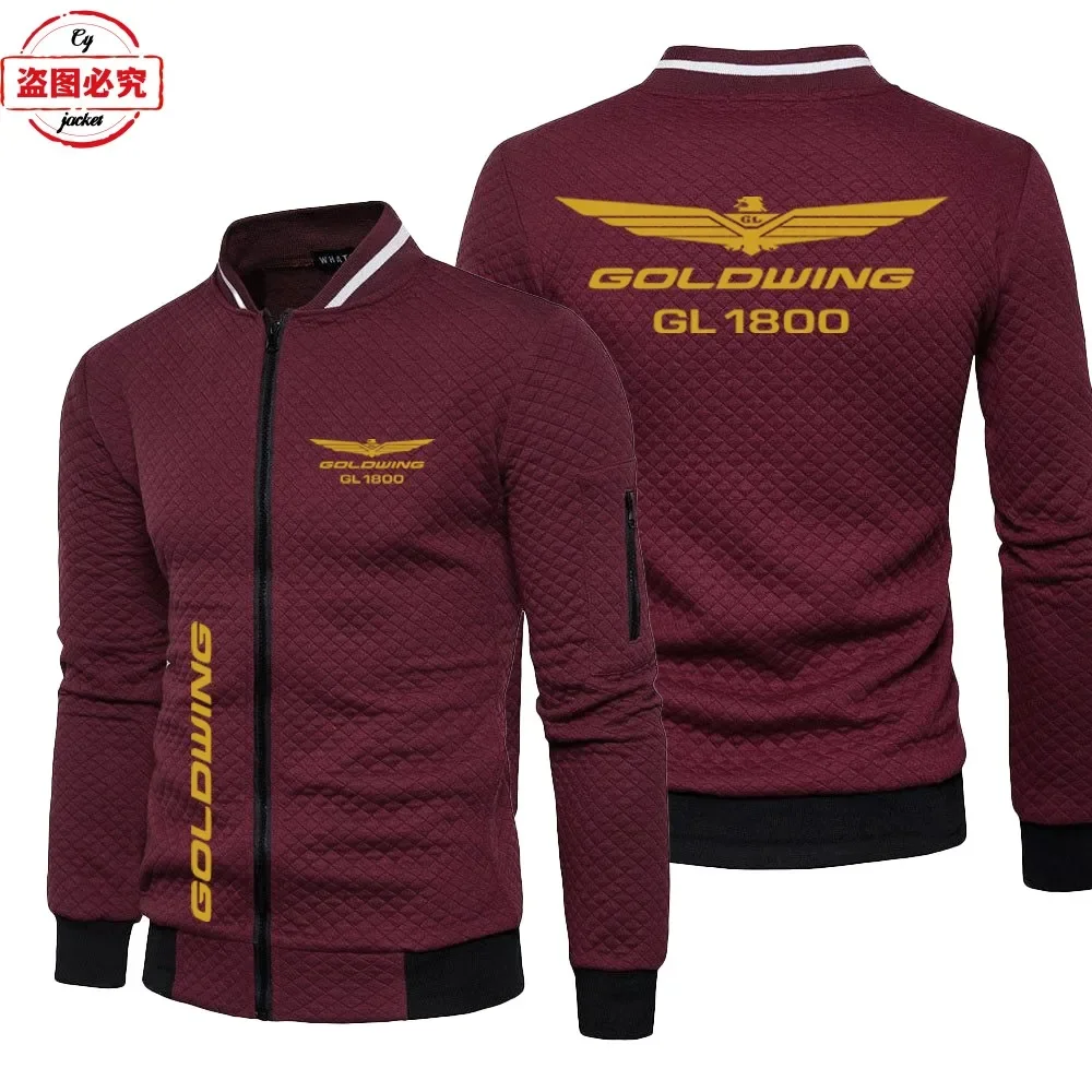 Gold Wing 1800 Motorcycle Logo Motorcycle Jacket Loose Long Sleeve Men's Top Stand-up Collar Jacket Cycling Suit Group Suit