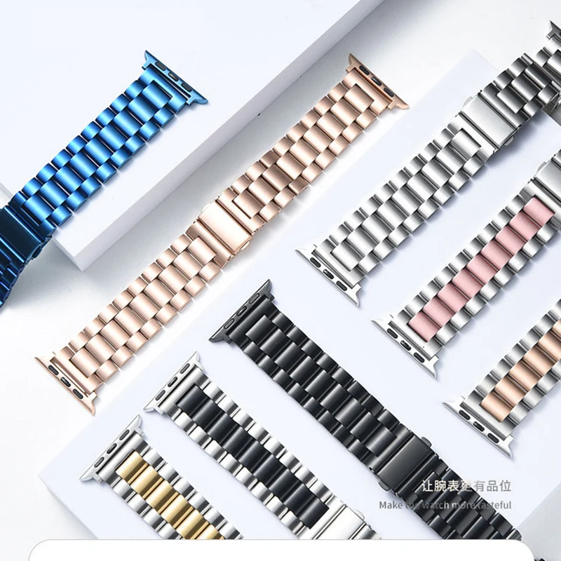 Armband für Apple Uhren armband 45mm 44mm 42mm 49mm Correa 38mm 40mm 42mm Edelstahl armband iwatch serie 8 7 6 se 5 4 3