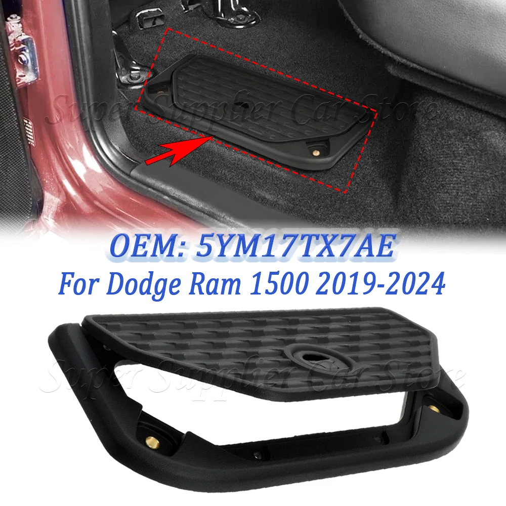 

5YM17TX7AE New 1PC Storage Box Organizer Container Tray Fit For Dodge Ram 1500 2019-2024 Car Storage Box Lid Cover Black