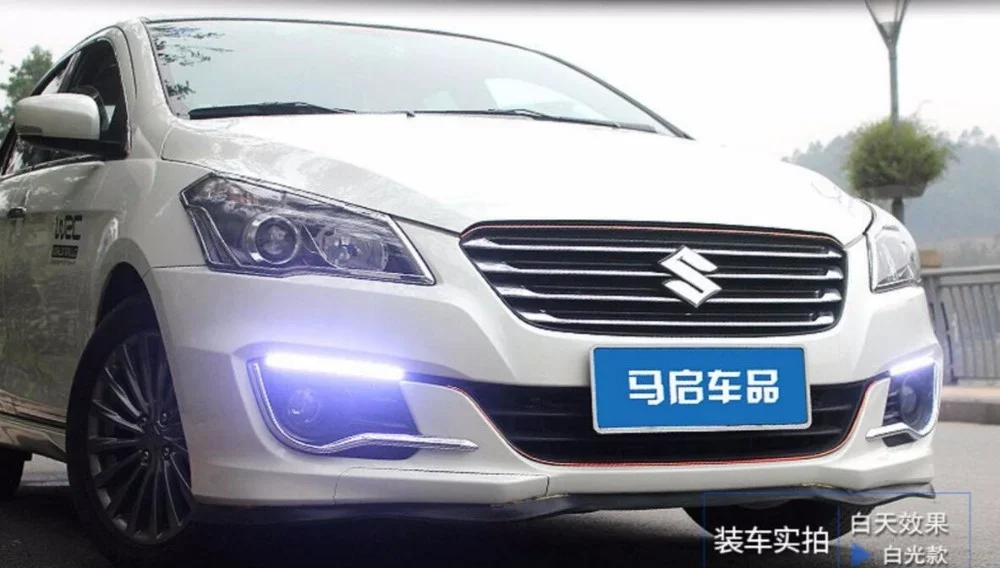 Дневные ходовые огни Eosuns Led Drl для Suzuki Alivio Ciaz, с синим ночником, высочайшее качество