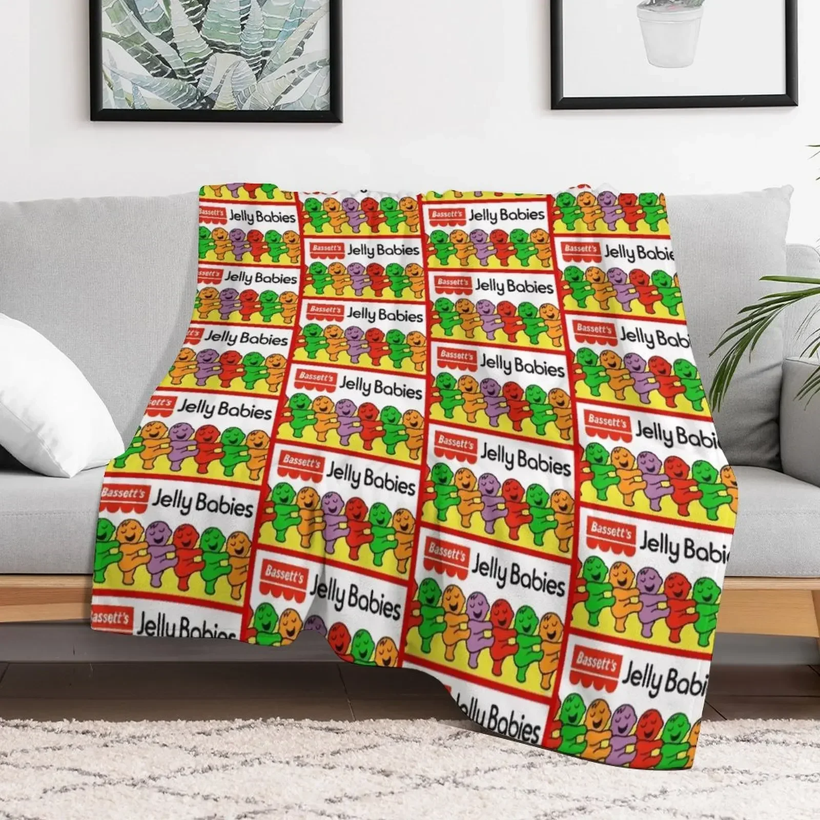 Classic Jelly Babies Throw Blanket Luxury Designer manga Blankets