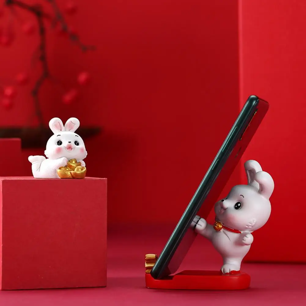 Beeldjes Hoofd Schudden Zegen Auto Konijn Telefoon Rack Dier Thuis Ornament
