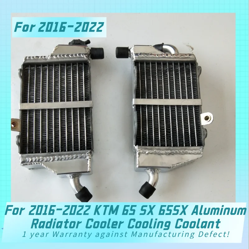 New Both sides For 2016-2022 KTM 65 SX 65SX Aluminum Radiator Cooler Cooling Coolant 2016 2017 2018 2019 2020 2021 2022