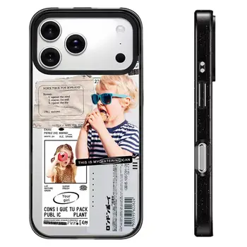 Akrylový kryt na telefon Donut Girl 2.0 s černým okrajem pro iPhone 12 13 14 15 16 17 Pro Max pro iPhone 17 Air 8 nejlepší prodej Případ Drbny - №4