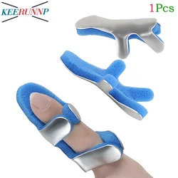 1Pcs Aluminum Alloy Finger Fracture Fixation Sleeve - Adjustable Finger Joint Correction Device Sponge Finger Protection Sleeve