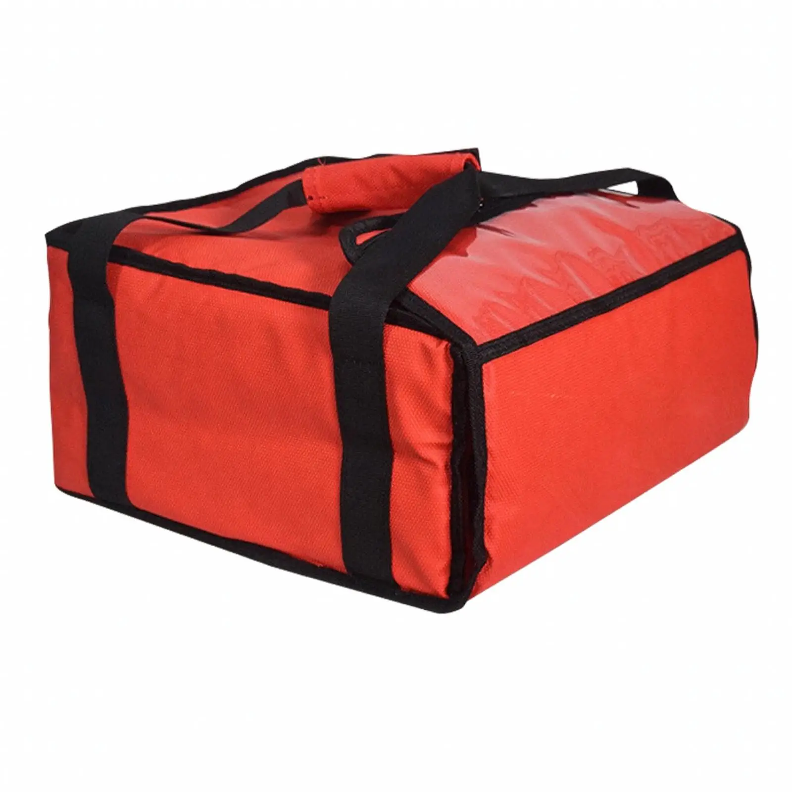 Thermal Insulated Takeout Carrier Bag | Soft-Sided Rectangular Construction, reinforced binding Binding, for Takeaway Transport