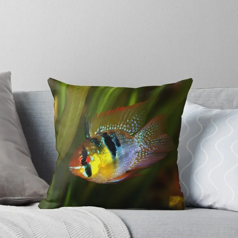 

Ram Cichlid Throw Pillow Pillow Cases Decorative Decorative Cushions For Luxury Sofa pillow