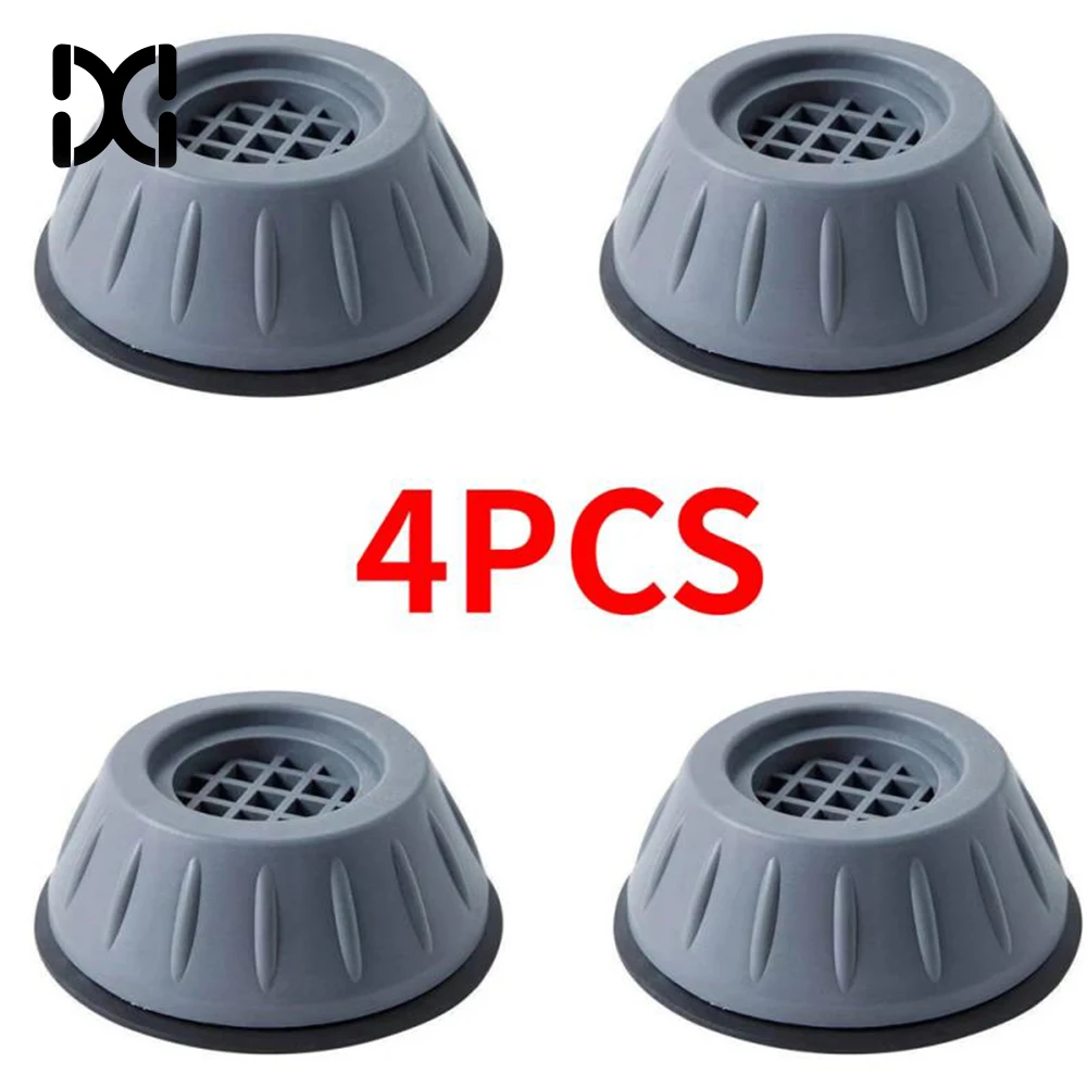 4pcs Washing Machine Foot Pad Shockproof Cushion Refrigerator Washer Anti Slip Rubber Foot Pad Furniture Foot Base