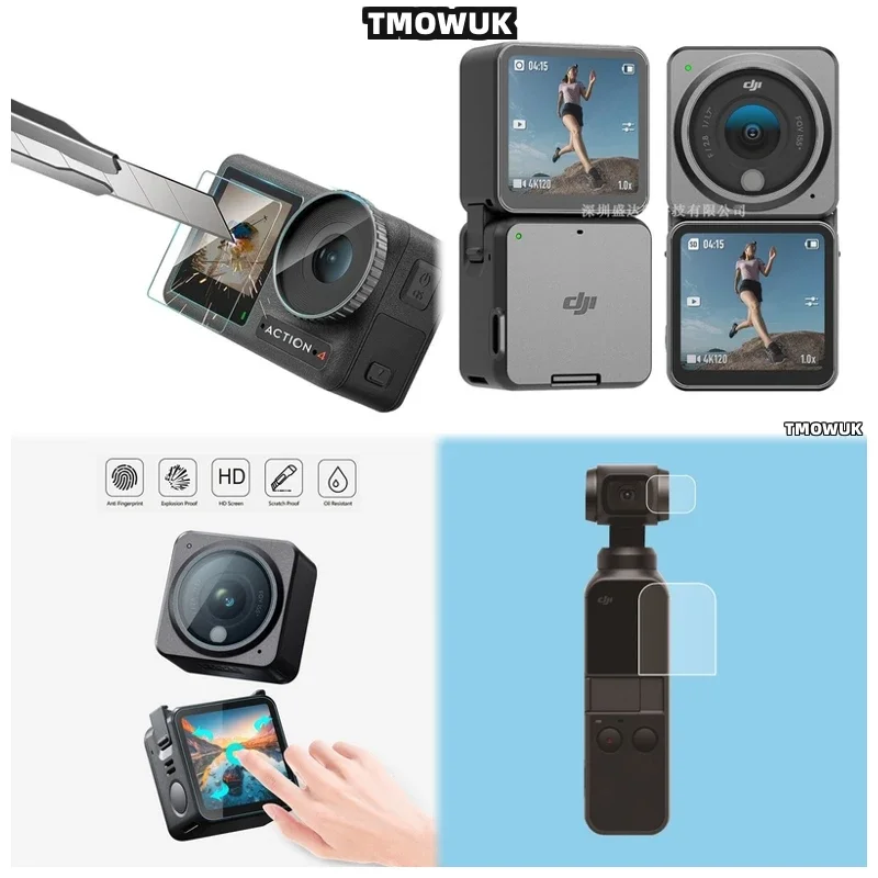 لـ DJI Pocket 1 2 Osmo Pocket 3، واقي شاشة سهل التركيب لنماذج Action 2 4 Pro. #1
