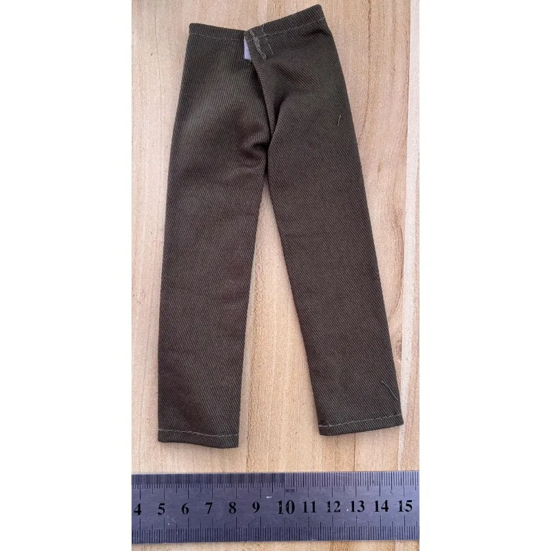 남성 군인 녹색 바지 WWI 미군 전투 바지 의류 모델, 12 인치 액션 피규어 바디, 1/6 체중계