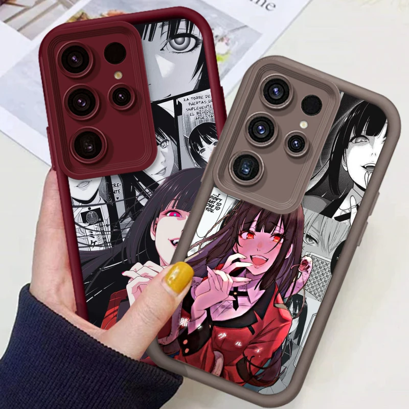 J-Jabami Y-Yumeko Kakeguruis For Samsung Note 20 S24 S23 S22 S21 S20 Ultra Plus FE A25 A23 A22 A15 A31 5G Eye Ladder Funda