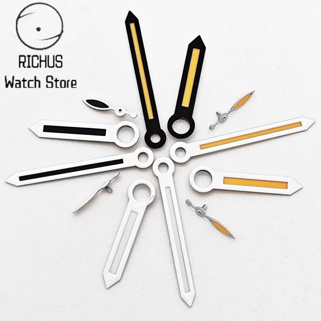 RICHUS ETA6497 ساعة يد خضراء مضيئة تناسب ETA 6497 6498 ST3600 3620 ساعة يد تعمل بالحركة ملحق جزء