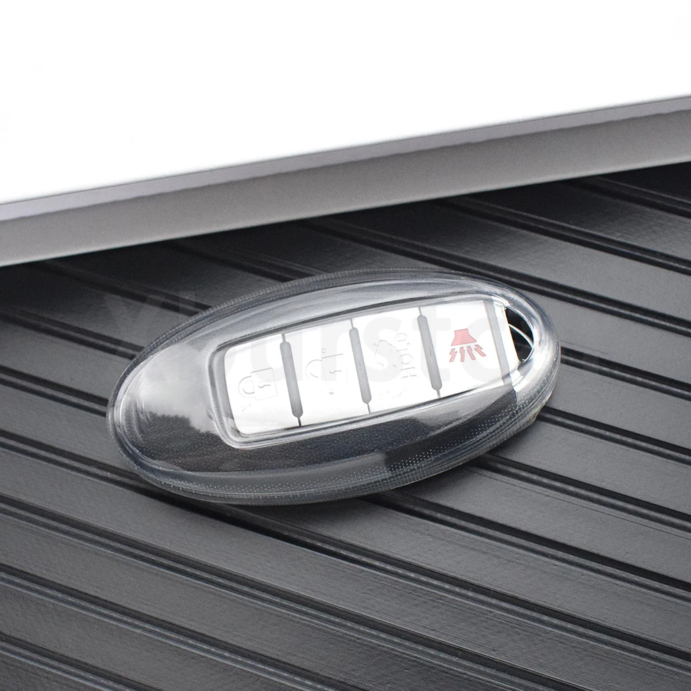 حافظة مفاتيح السيارة فوب شل لينة شفافة بولي يوريثان لنيسان ماكسيما كويست ألتيما Teana باترول مورانو X-Trail T33 قاشقاي J12