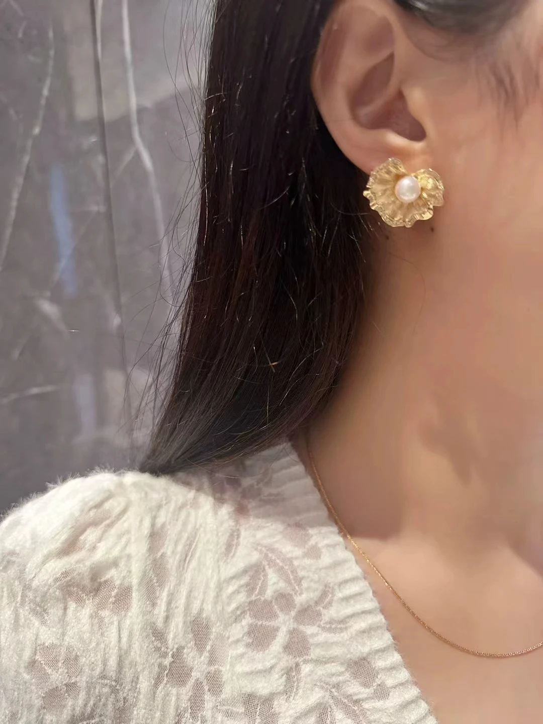 Wholesale Gorgeous 925 Sterling Silver Earrings Mount Findings Settings Base Mounting Parts Accessory for 6-8mm Pearls