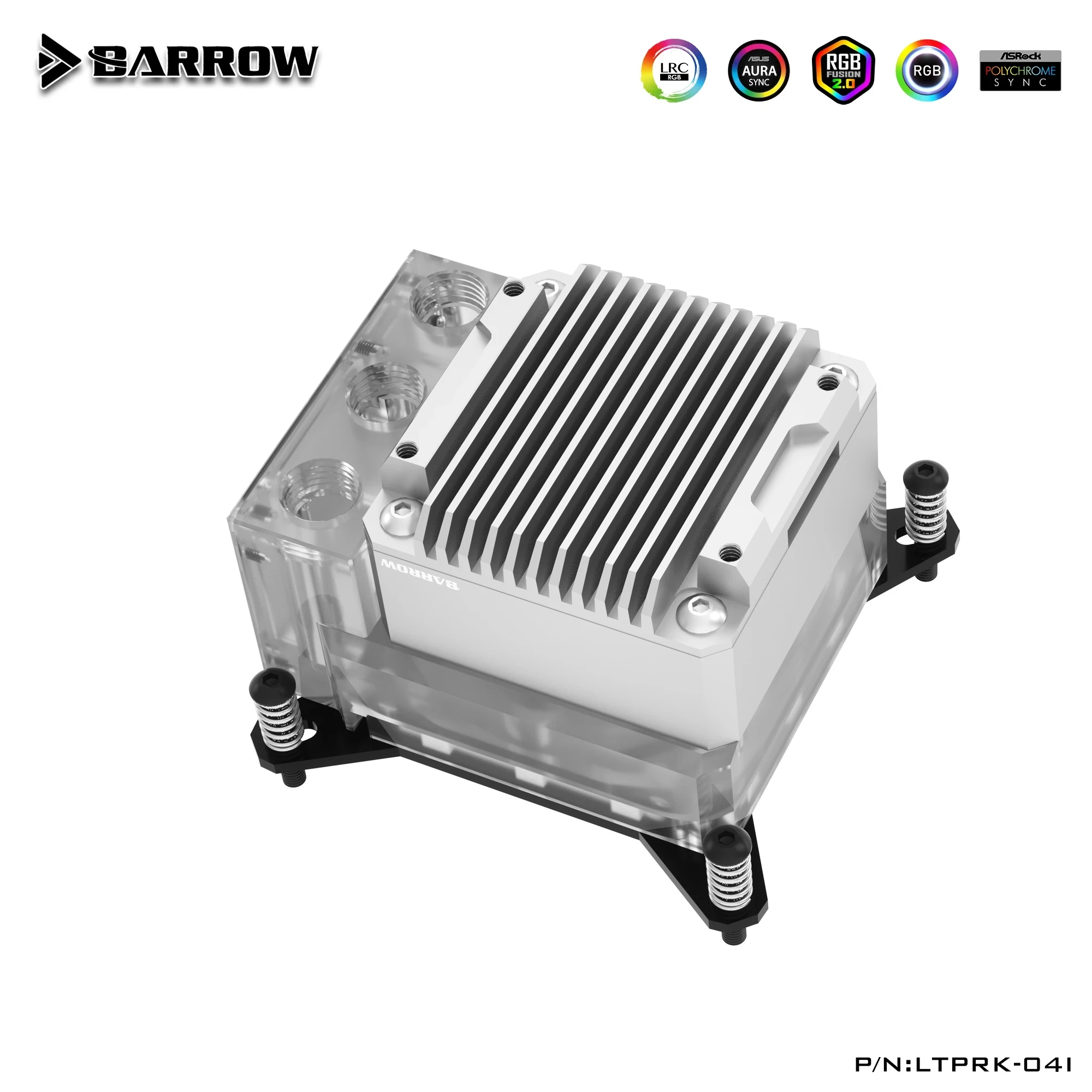 Bomba de bloco de cpu barrow 1700, combo 17w pwm para intel 1200 amd am5 am4, plataforma x99 x299, kit de resfriamento de água com caixa itx, LTPRK-04