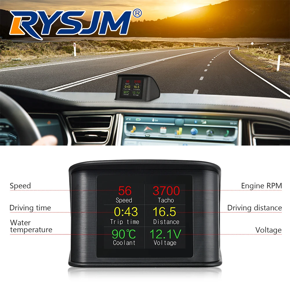 P10 Car Obd Head Up…