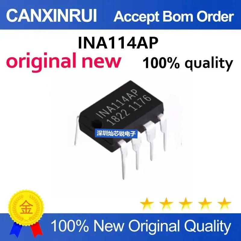 (5-100pieces)Brand New Original INA114AP INA114 Instrumentation Amplifier
