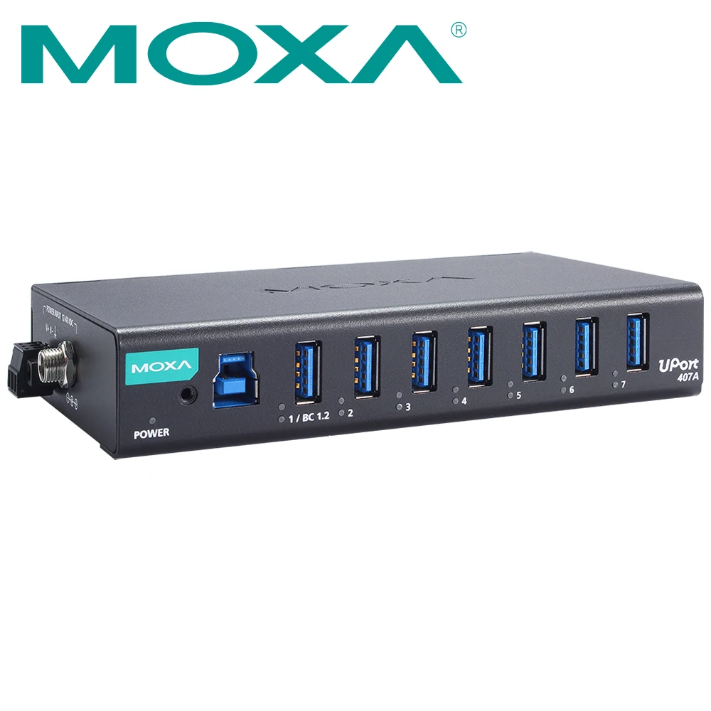 MOXA UPort 407A Industrial USB3.0 7 Port Hub