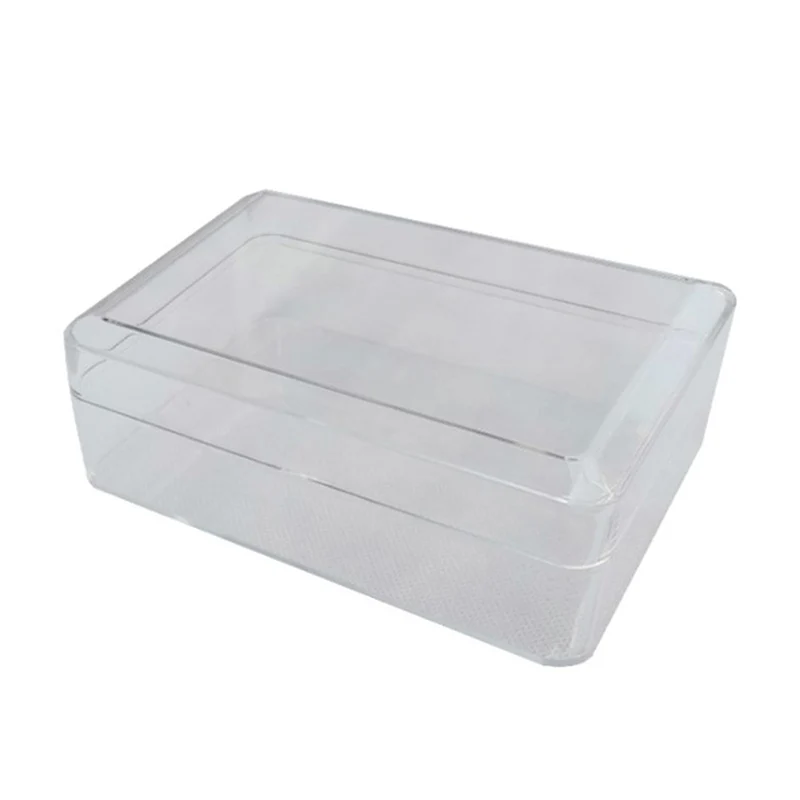 15*10*5cm PS Transparent Wedding Favors And Gifts Boxes Cube Portable Organizer Container