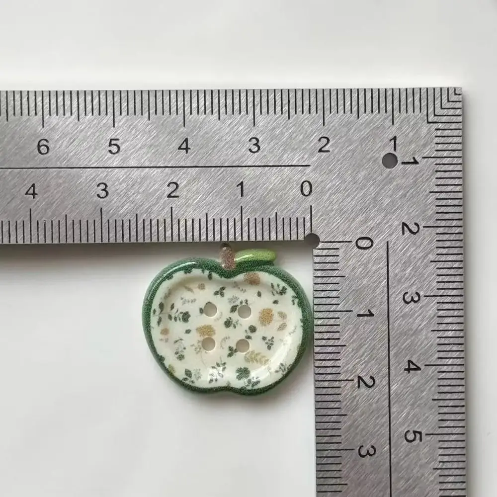 10 шт., 2025 милых пуговиц, винтажные цветочные украшения для одежды, аксессуары для кукол из смолы «сделай сам»