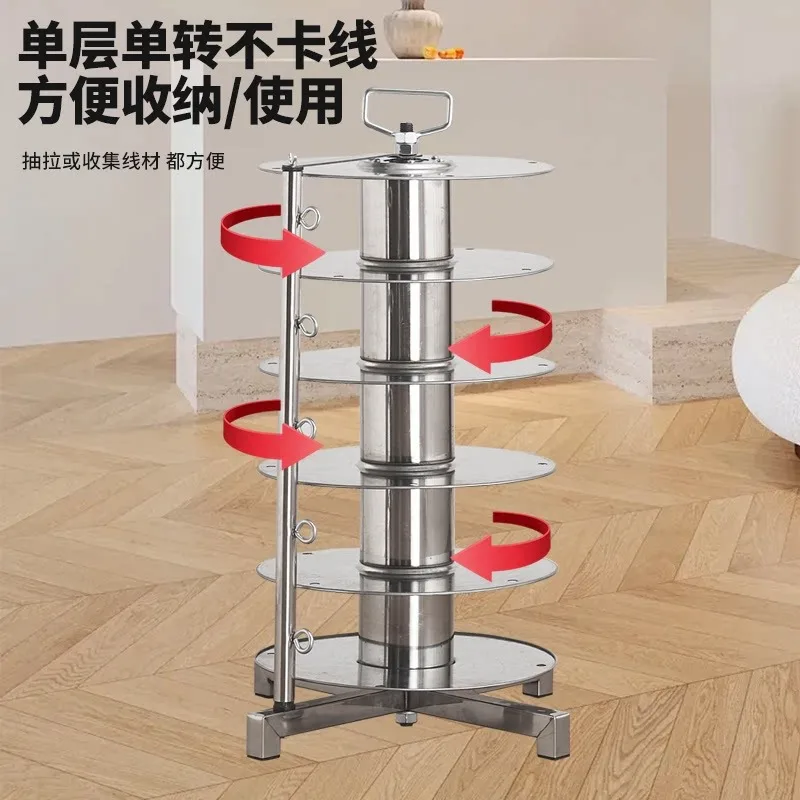 Adjustable Speed Pay-Off Rack – Electrician Cable Dispenser for 0-10mm² Wires with Wiring Tool & Pay-Off Disc