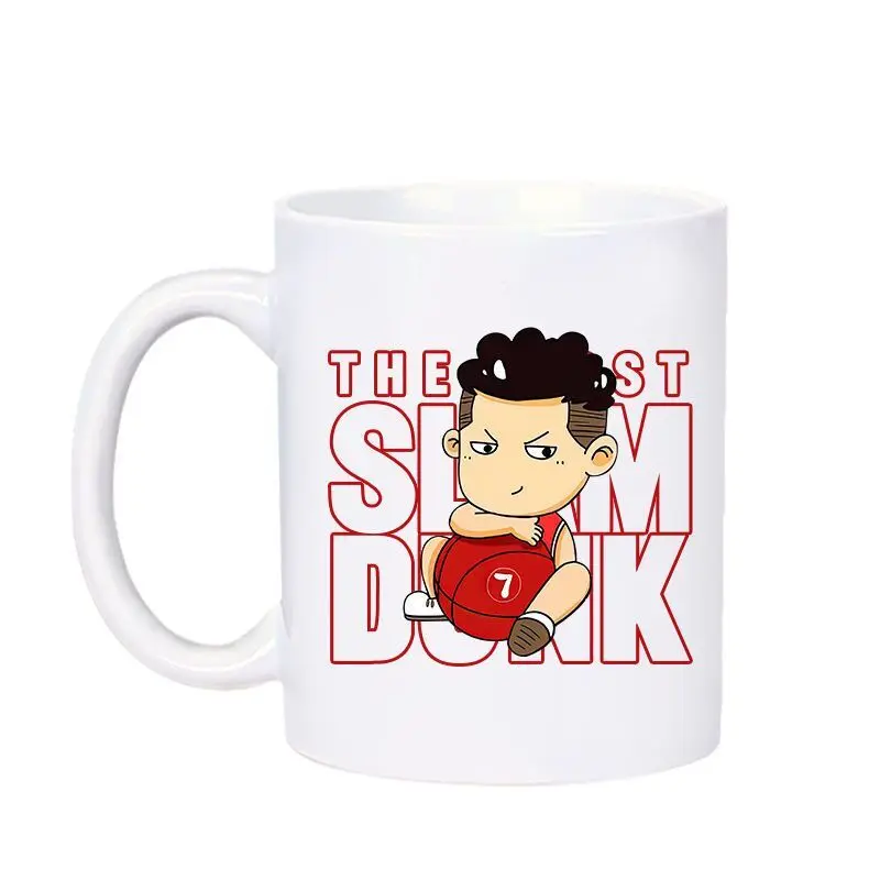 Slam Dunk Cartoon Peripheral Sakuragi Hanamichi Rukawa Kaede Mitsui Hisashi Mug Ceramic Cute Cup Anime Coffee Cup Gift Wholesale