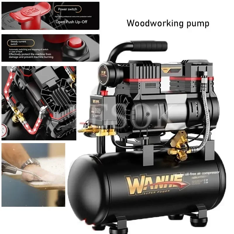 

NEW Silent Air Compressor 3180W 40L for Home Car Repair Tire Inflation Paint Spraying Portable Air Pump Compressor Air Hoto