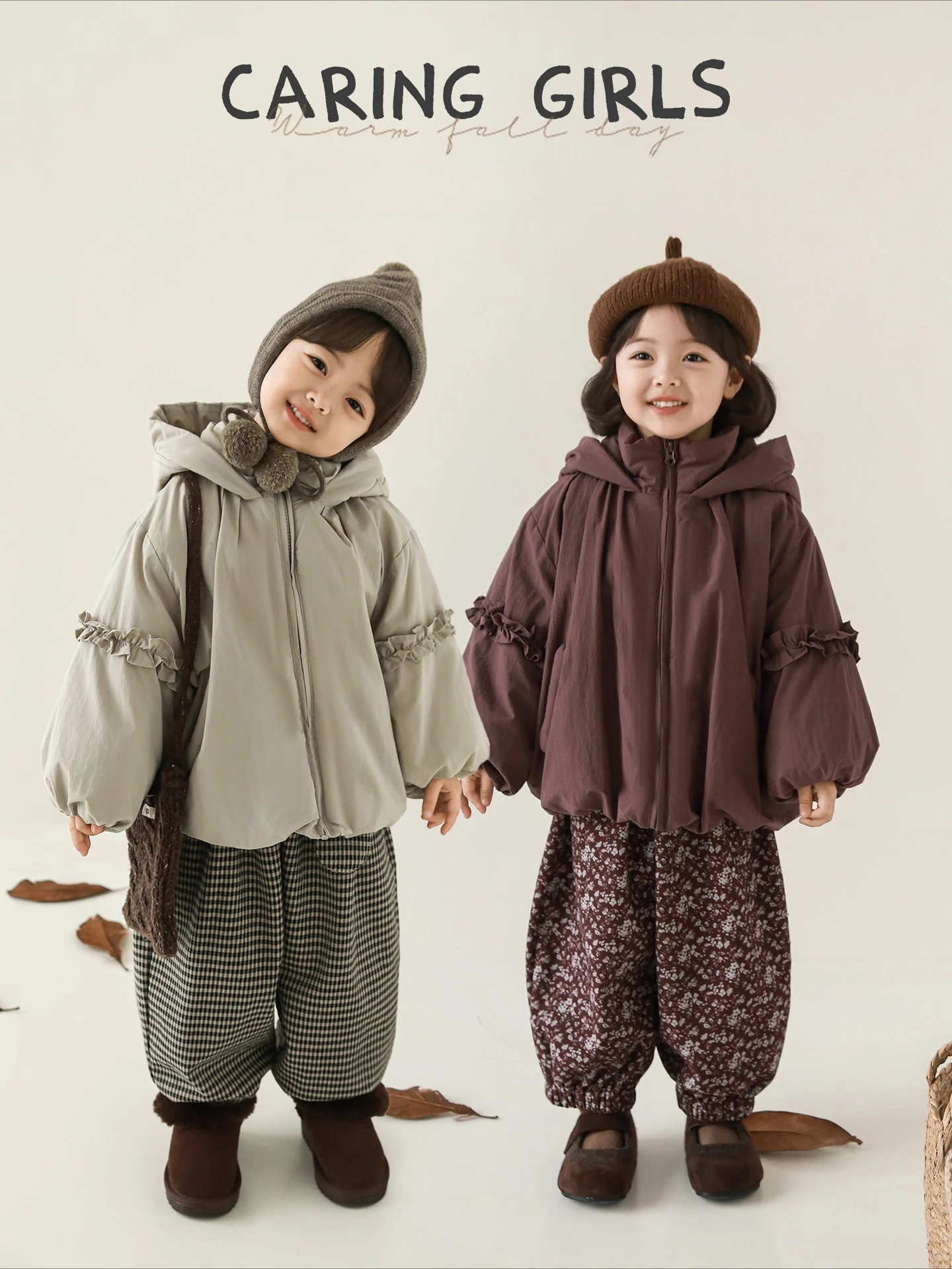 Girls Winter Coat 2025 High Hood Padded Quilted Thermal Fashion Versatile Festive Gift Outerwear 1-7 Years