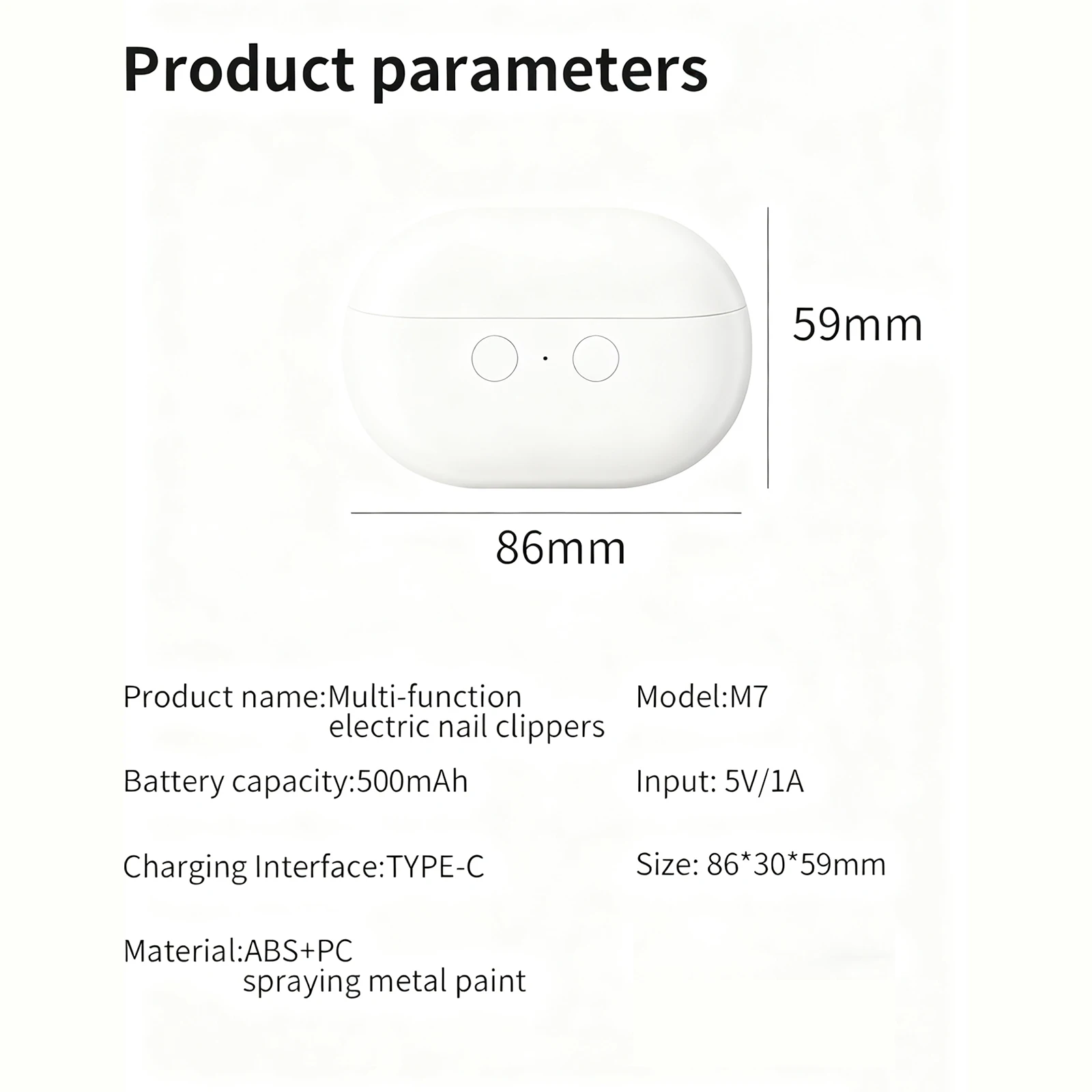 Tagliaunghie Automatico 2 in 1, Lucidatore Elettrico per Unghie con Ricarica Type-C, Tagliaunghie Sicuro per Bambini, Adulti e Anziani