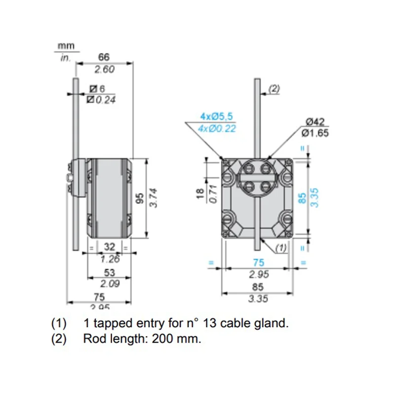 XCRT115 Schneider Chinese factory Special Application Rocker Rod Limit Switch heavy duty limit switch