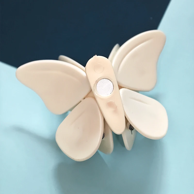2 Sets Cute Butterfly Refrigerator Magnet 4 Pcs Wing Shape Magnetic Food Snack Sealer Colorful Red White for Home Decor Kitchen