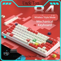 84 Key Wireless Mechanical Keyboard Hot Swappable Pbt Five Sided Sublimation Keycap Gaming Esports Multiple Shaft Options Choose