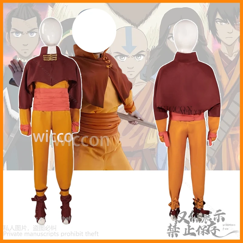アバターaang-子供のための最後のエアベンダーのコスプレ衣装,アニメのユニフォーム,カスタマイズされた衣装,子供と大人のためのパーティースーツ,映画