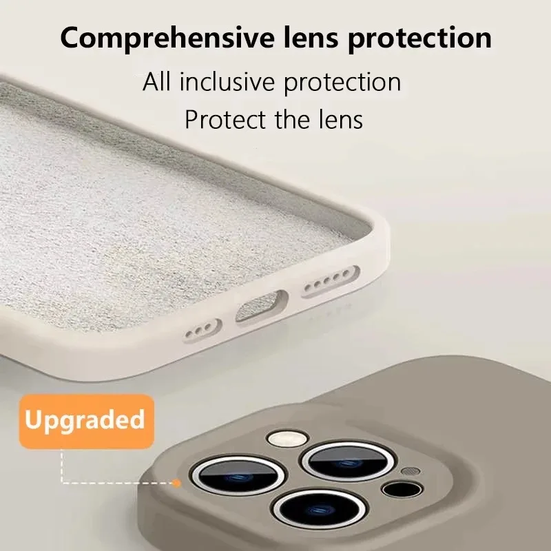 Funda magnética de lujo con carga inalámbrica para Magsafe para iPhone 16 Plus 15 14 13 17 Pro Max 17, funda original de silicona líquida 4