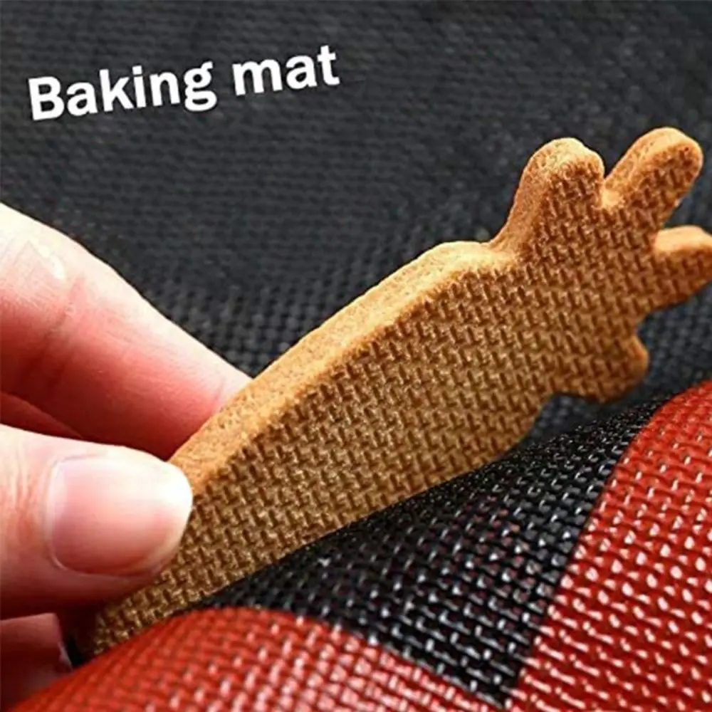 

1/2Pcs Reusable Perforated Silicone Baking Mat Heat-resistant Breathable Macaroon Puff Baking Mat Practical Multi-functional