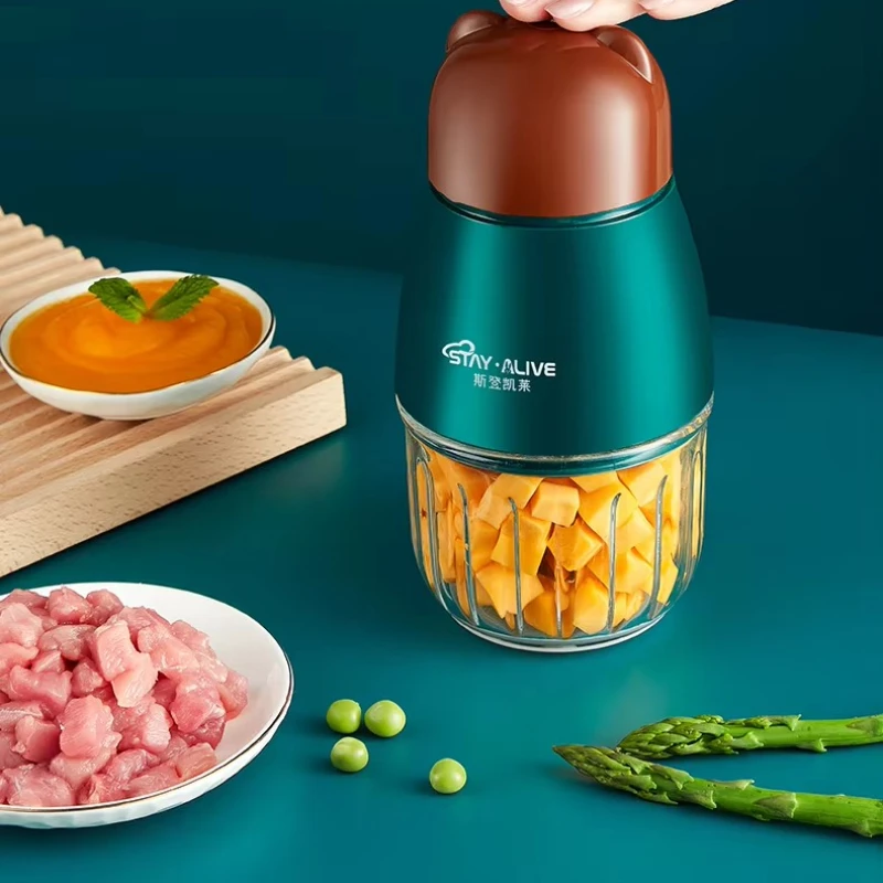 Multi-Functional Baby Food Processor, Mini Electric Meat Grinder, Household Puree Maker, Infant Rice Cereal Blender