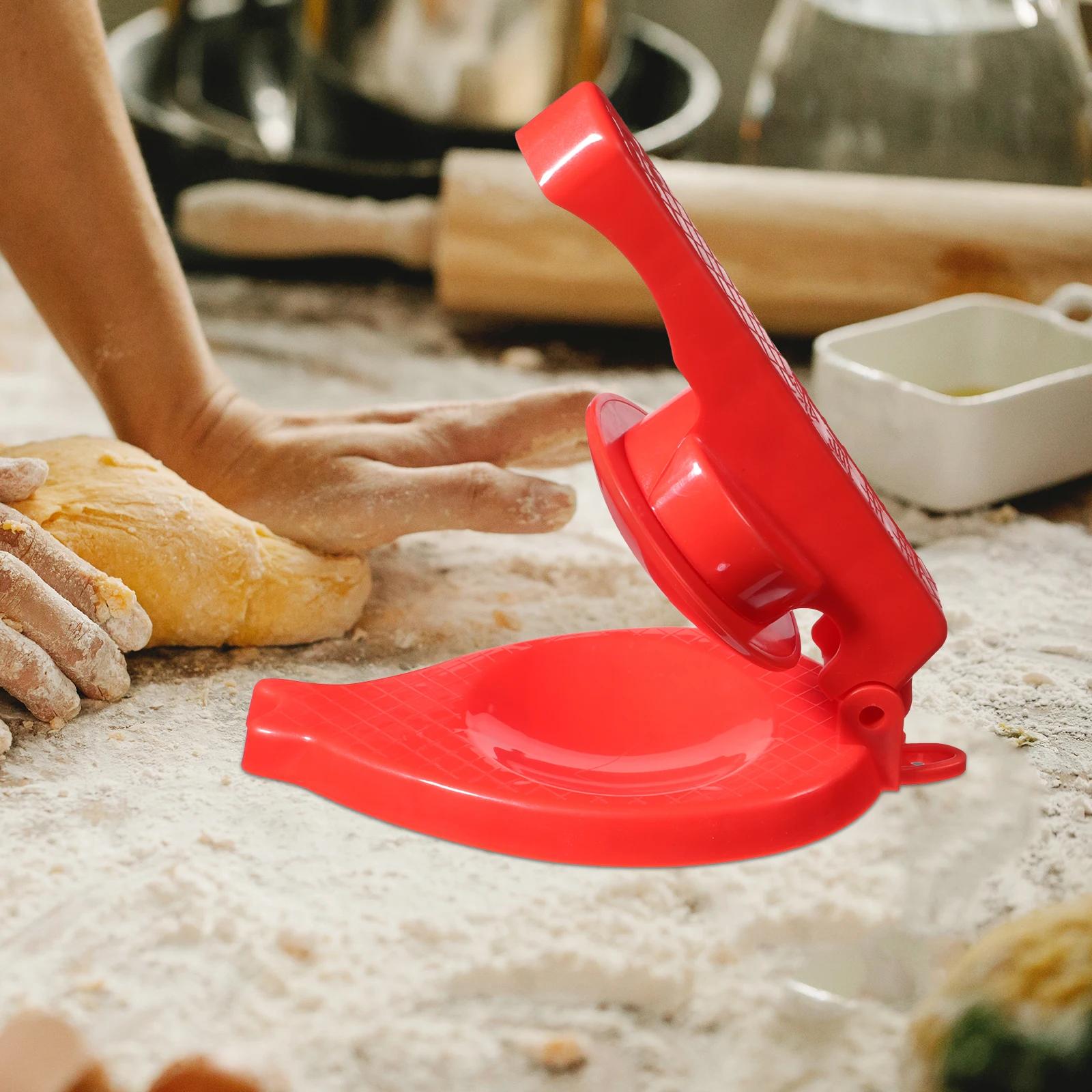 

Portable Dumpling Skin Press Maker Manual Dough Maker Small Presser Gadget Home Use Baking Pastry Tool