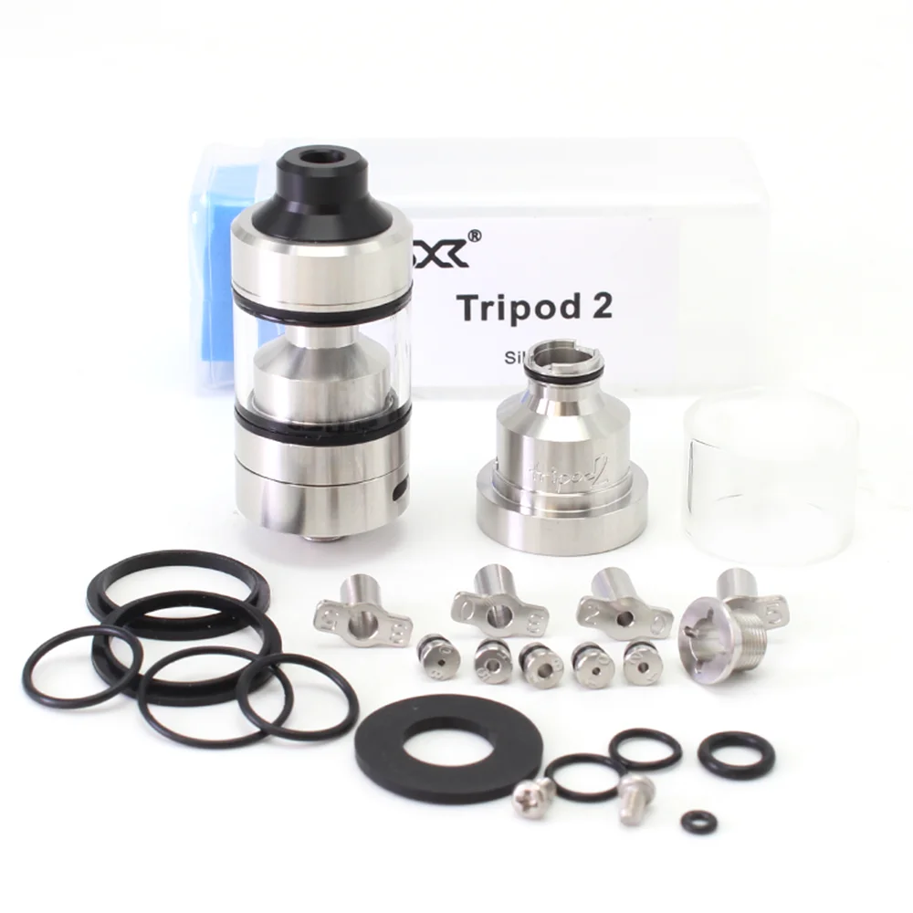 

SXK Style Tripod 2 Style 316SS 22mm RTA Rebuildable Single Coil Tank Atomizer 2.8ml Vape Vs Taifun GTR Kayfun Lite RTA