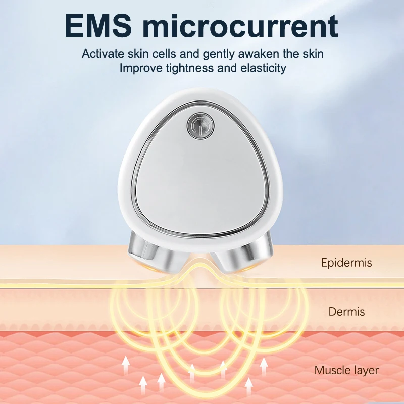 Microcurrent Face Lifting Massager - New Mini Lift Device, Electric Face Massager With 3 Gear Speeds
