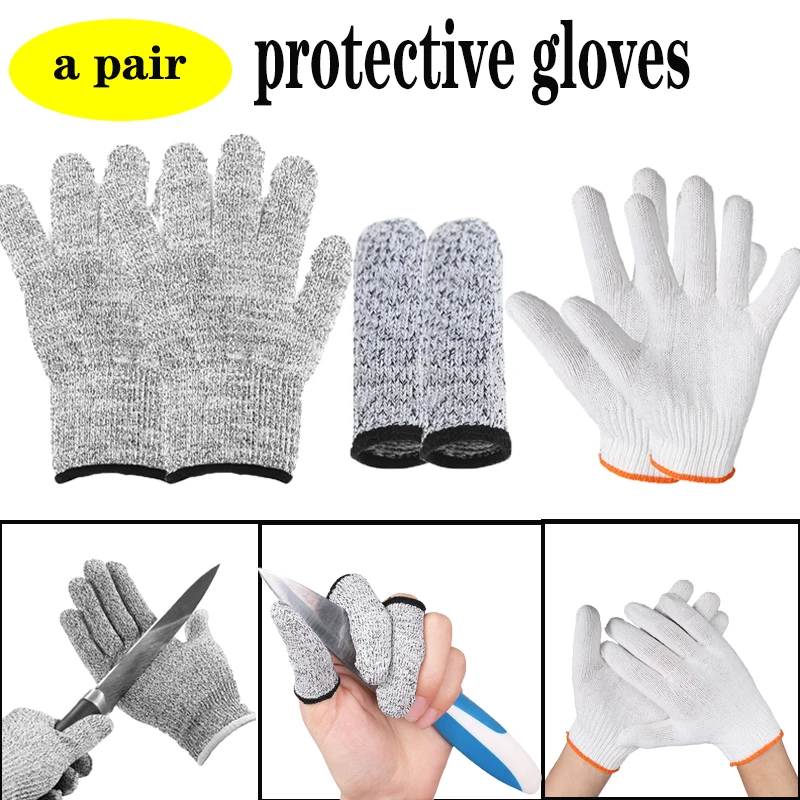 Safety Cut Resistant Work Gloves Outdoor Tackle Fishing Accessories High Strength  Safety Work Gloves Safety Finger Cover