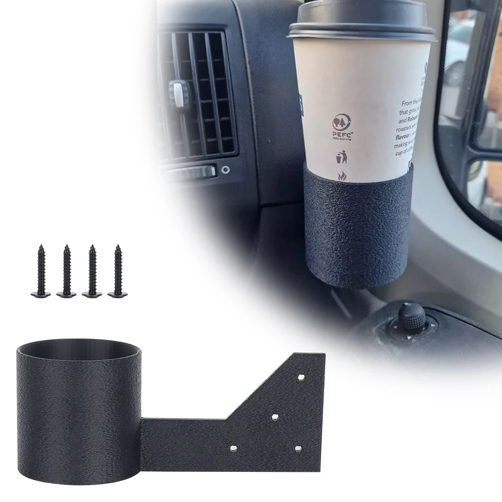 

1set Universal Drink Cup Holder With Screws for Peugeot Boxer Fiat Ducato Citroen Relay 2006-2023 Car Side Interior Accessories
