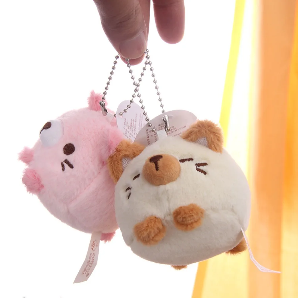 Anime Kitten Cat Plush Keychain Cute Animal Doll Little Cat Plush Doll Pendant Soft Toy Small Cat Plush Keyring Bag Pendant