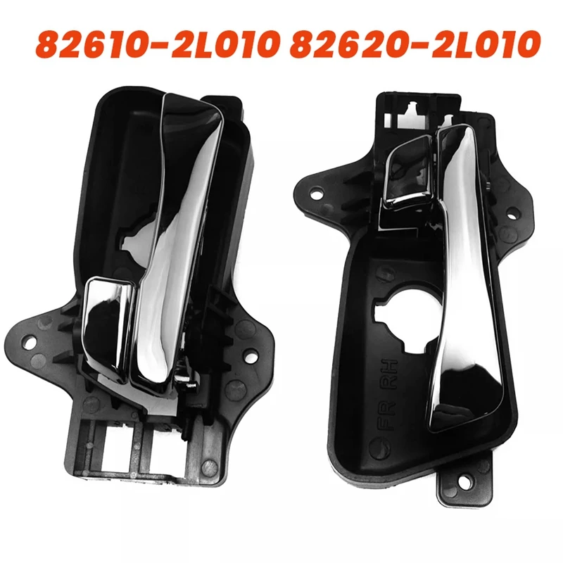 1Pair Front Door Inside Handle Chrome For Hyundai Elantra I30 I20 I Kia CEE\'d 82610-2L010 82620-2L010 Interior Door Pull