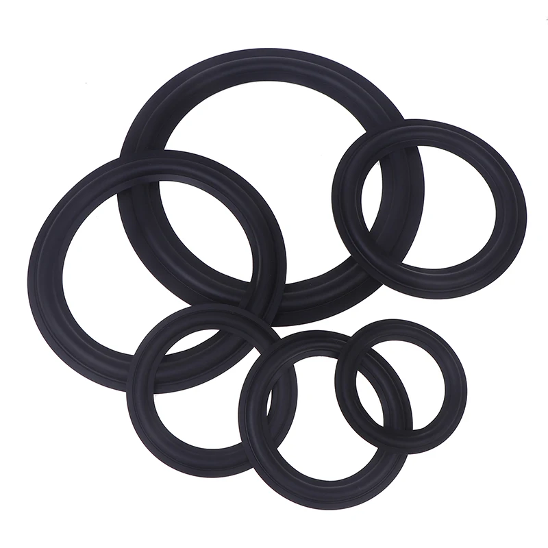 

HUA HUA 1Pc Speaker Rubber Repair 4 5 6.5 8 10 INCH Suspension Surround Folding Ring Full Range Woofer Speaker Replacements