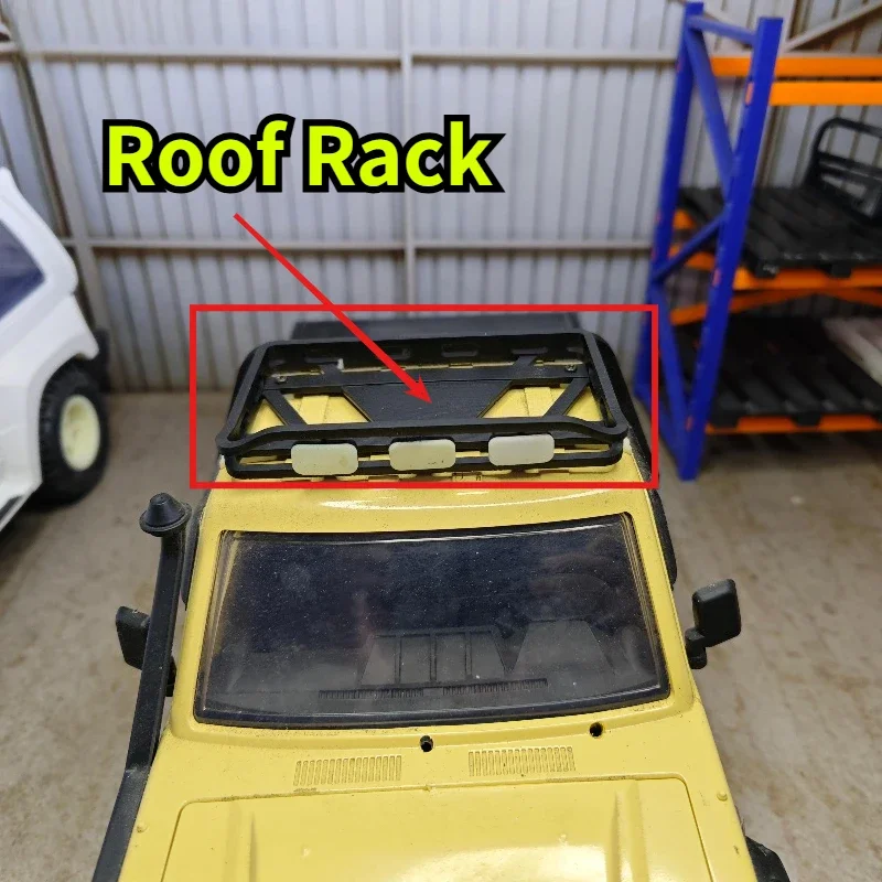 RC Crawler Upgrade Simulation Roof Rack Luggage Carrier Appearance Decor Parts For MN82 1/12 RC Offroad Modification Accessories